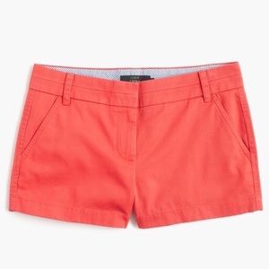 J.Crew 3in Chino Short: Coral